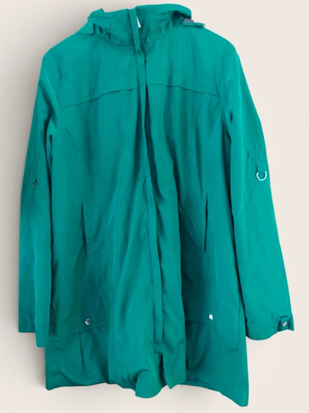 RAINFOREST XL Emerald Green Hooded Trench / Rain Coat